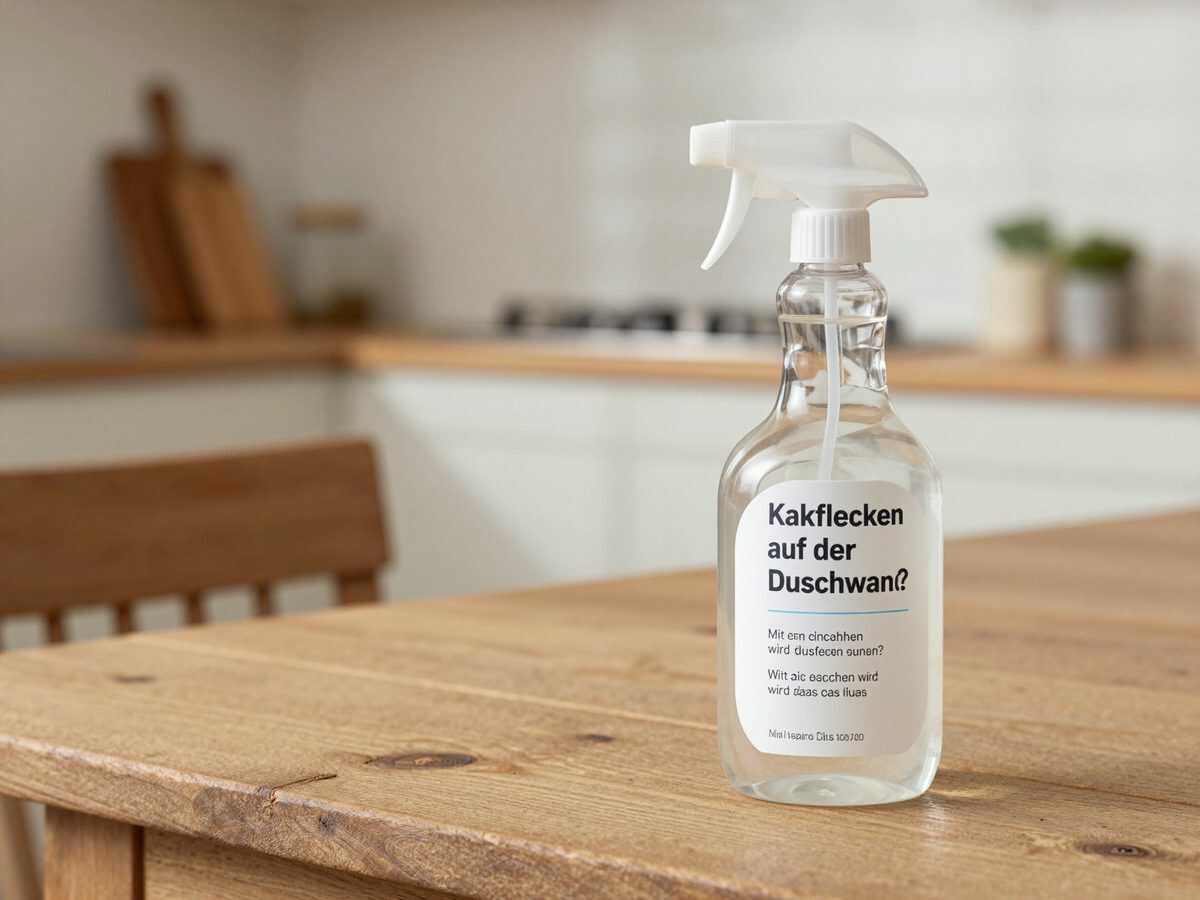Kalkflecken auf der Duschwand? Mit diesem einfachen Spray wird das Glas wieder sauber