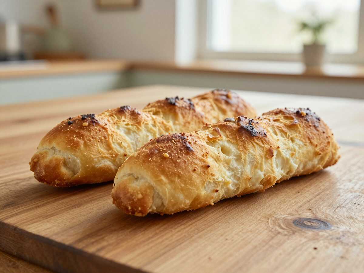 Knusprige Schinken-Käse-Blätterteigrollen – außen goldbraun, innen herrlich cremig