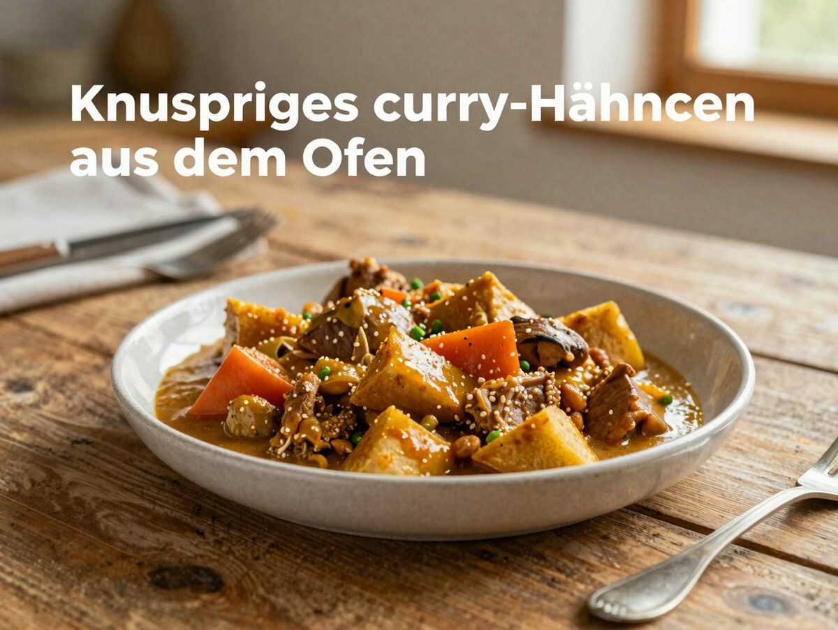 Knuspriges Curry-Hähnchen aus dem Ofen – dieses einfache Familienessen macht alle satt