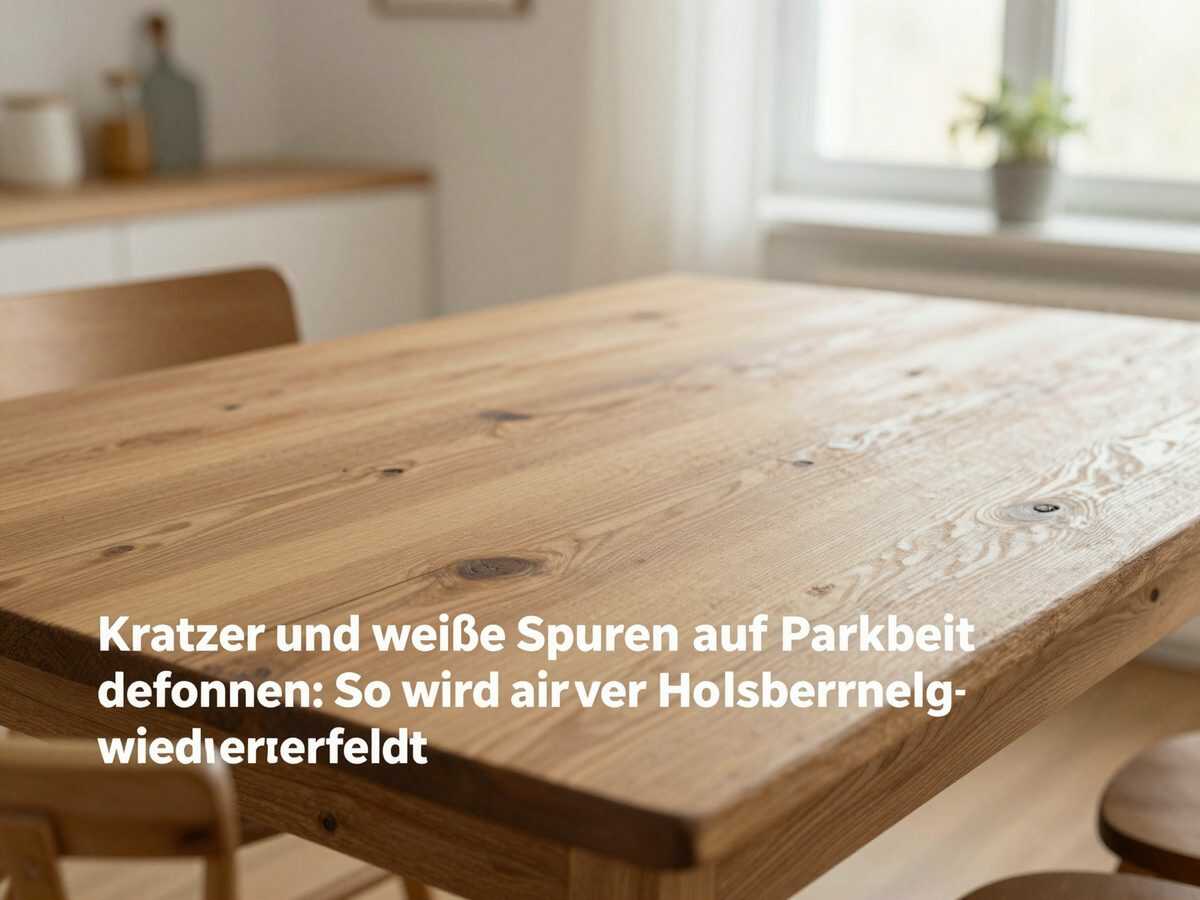 Kratzer und weiße Spuren auf Parkett entfernen: So wird der Holzboden wieder gepflegt
