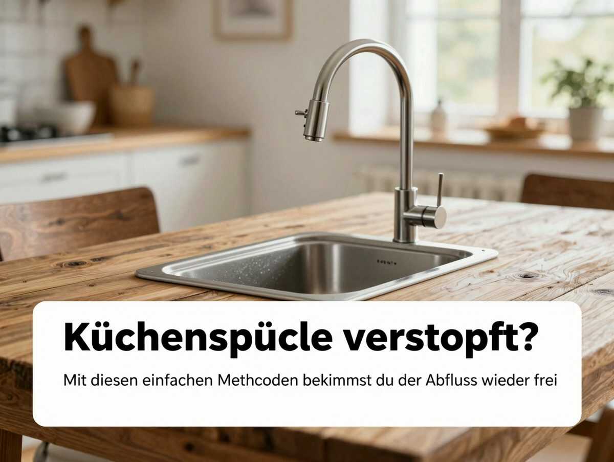 Küchenspüle verstopft? Mit diesen einfachen Methoden bekommst du den Abfluss wieder frei
