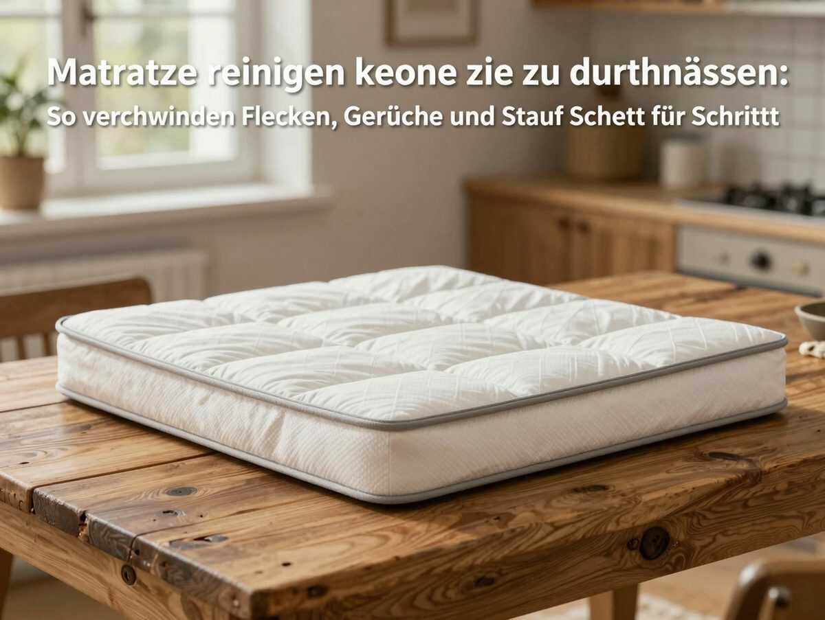 Matratze reinigen ohne sie zu durchnässen: So verschwinden Flecken, Gerüche und Staub Schritt für Schritt