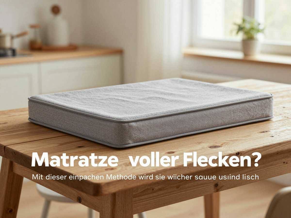 Matratze voller Flecken? Mit dieser einfachen Methode wird sie wieder sauber und frisch
