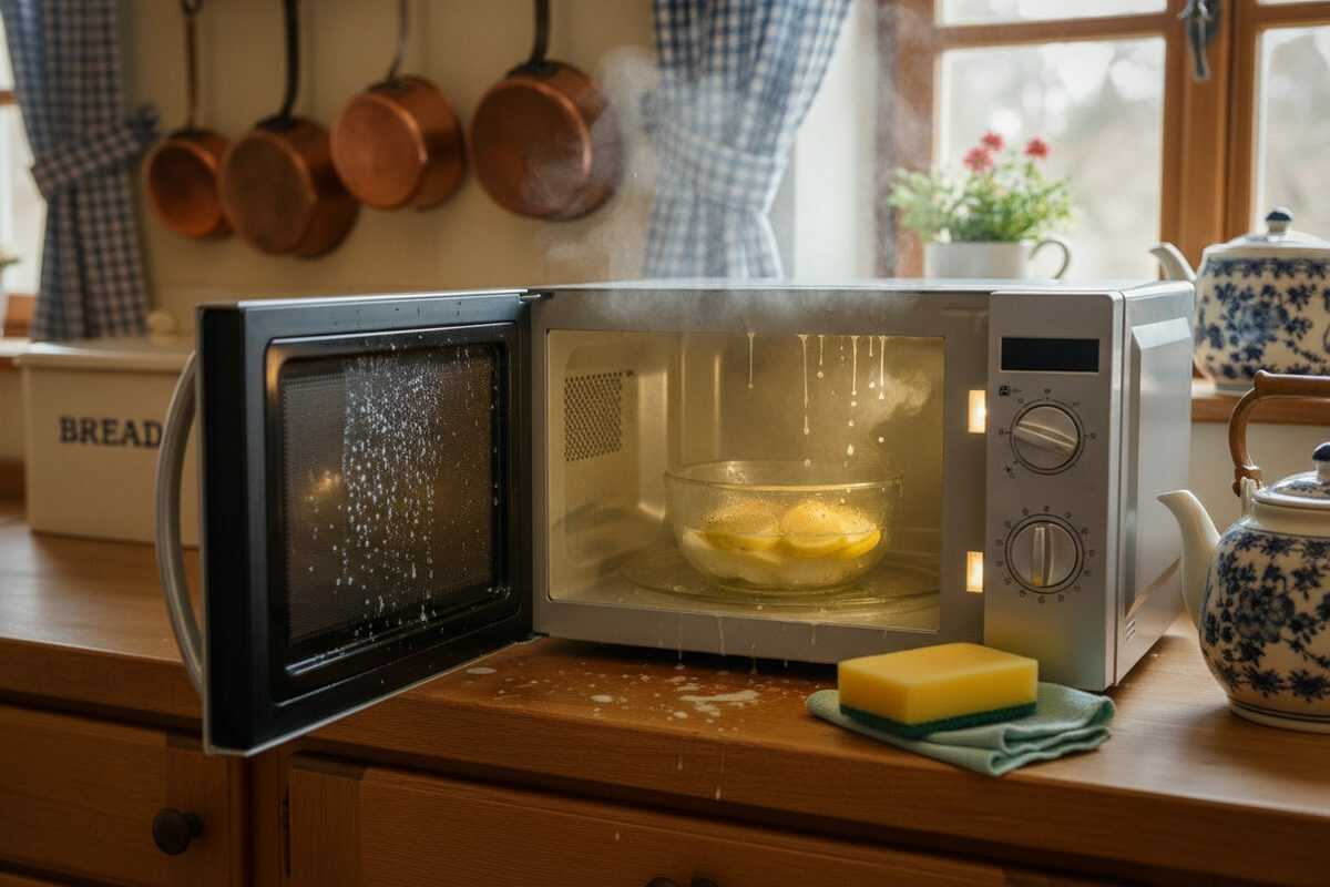 Mikrowelle gründlich reinigen: So lösen sich Fett, Spritzer und eingetrocknete Essensreste