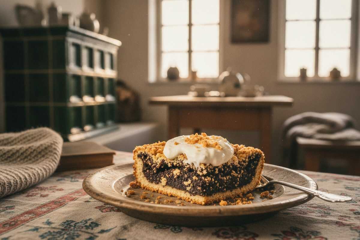 Mohnkuchen mit Schmand