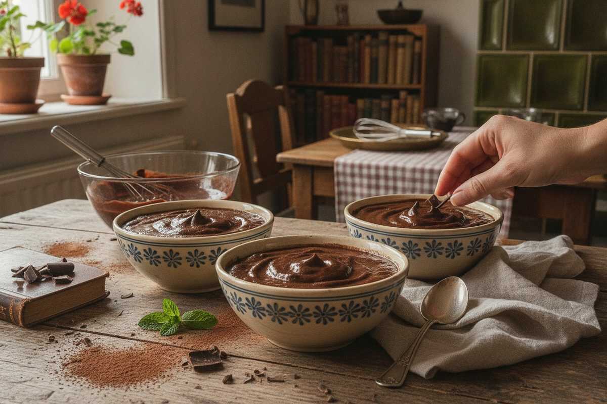 Mousse au Chocoladen nach Omas Art