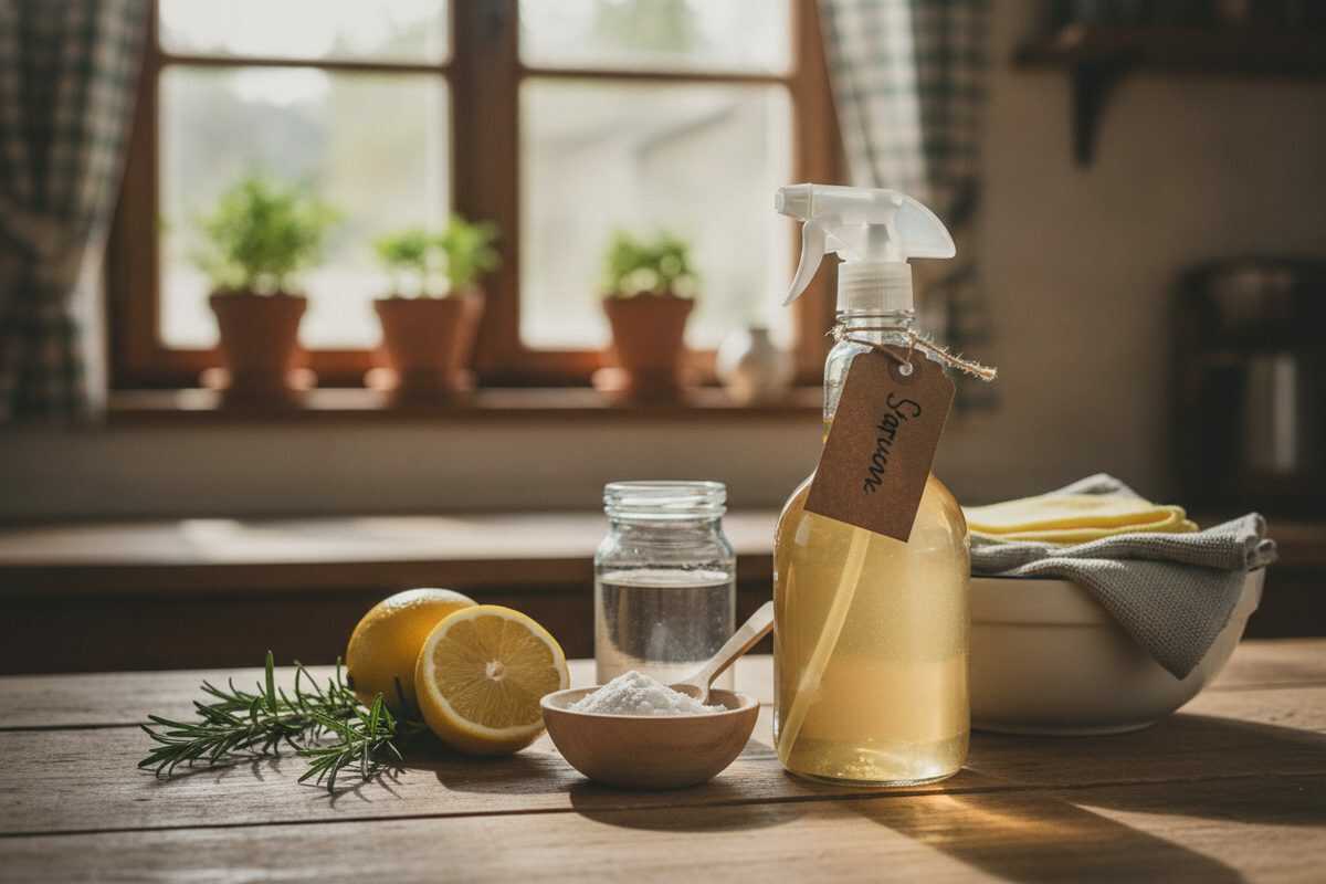Natürliches Reinigungs- und Desinfektionsspray für den Haushalt: Einfach selbst herstellen