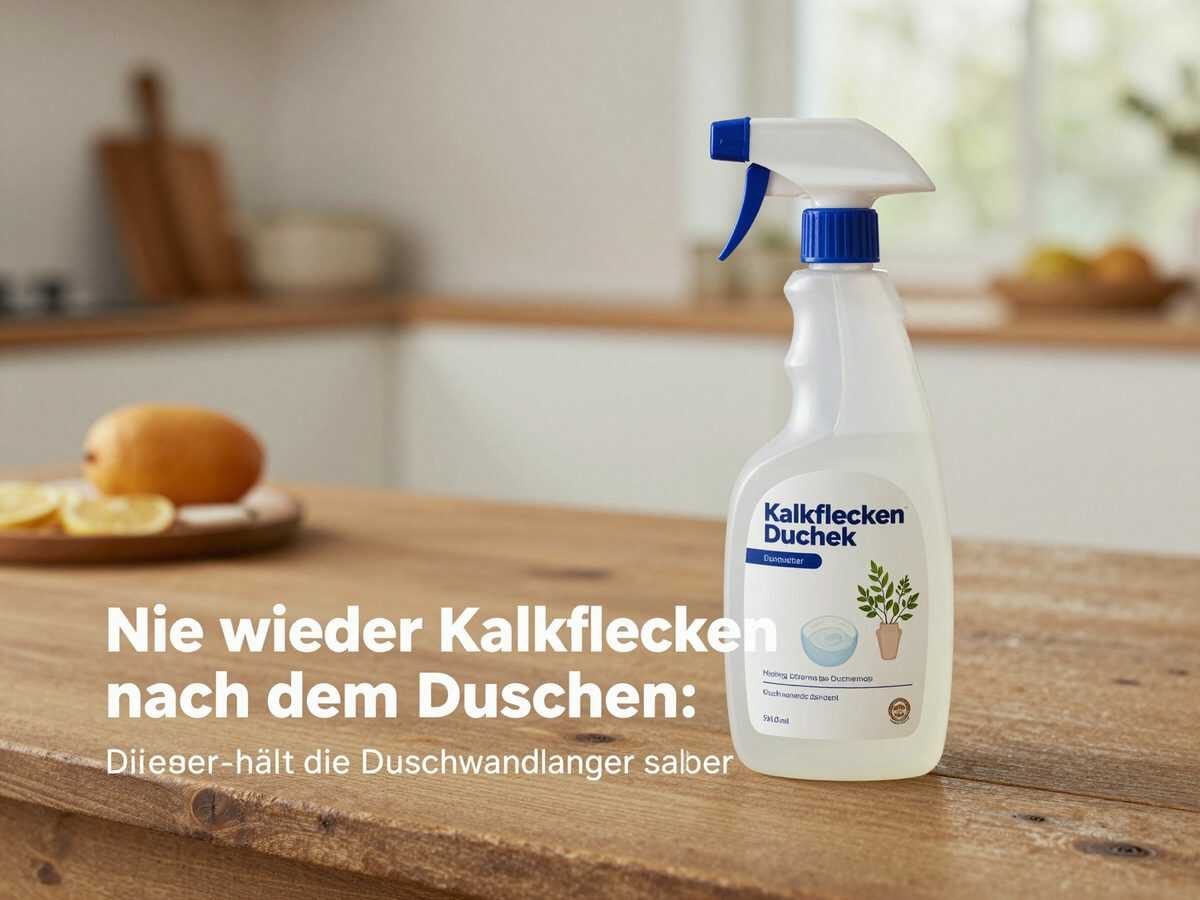 Nie wieder Kalkflecken nach dem Duschen: Dieser einfache Spray-Trick hält die Duschwand länger sauber