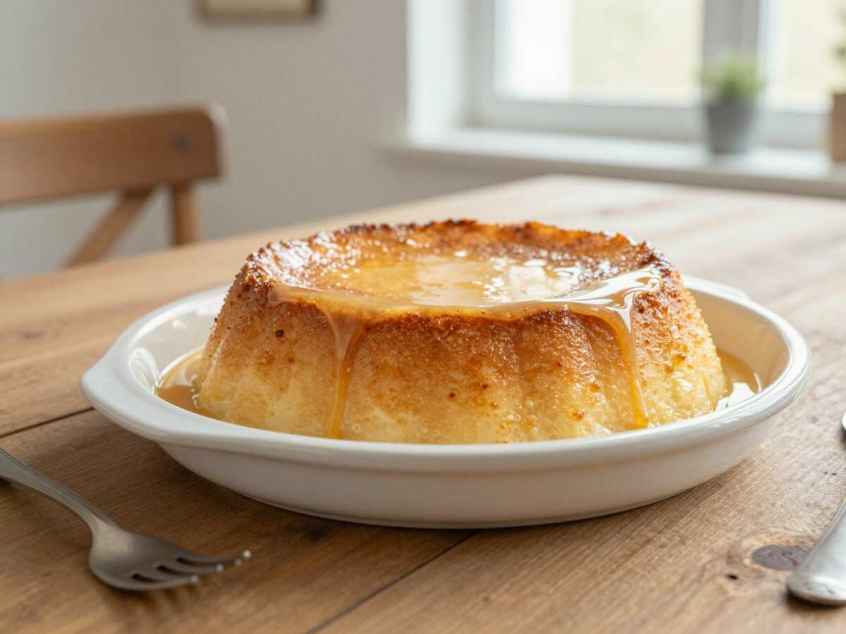 Omas Karamell-Flan aus dem Ofen – unglaublich cremig und mit goldener Karamellsauce