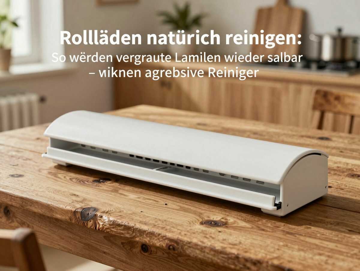 Rollläden natürlich reinigen: So werden vergraute Lamellen wieder sauber – ohne aggressive Reiniger