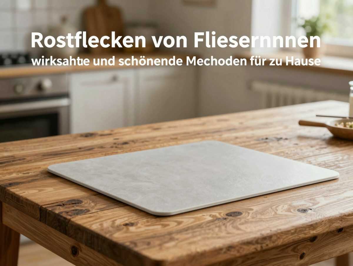 Rostflecken von Fliesen entfernen: wirksame und schonende Methoden für zu Hause