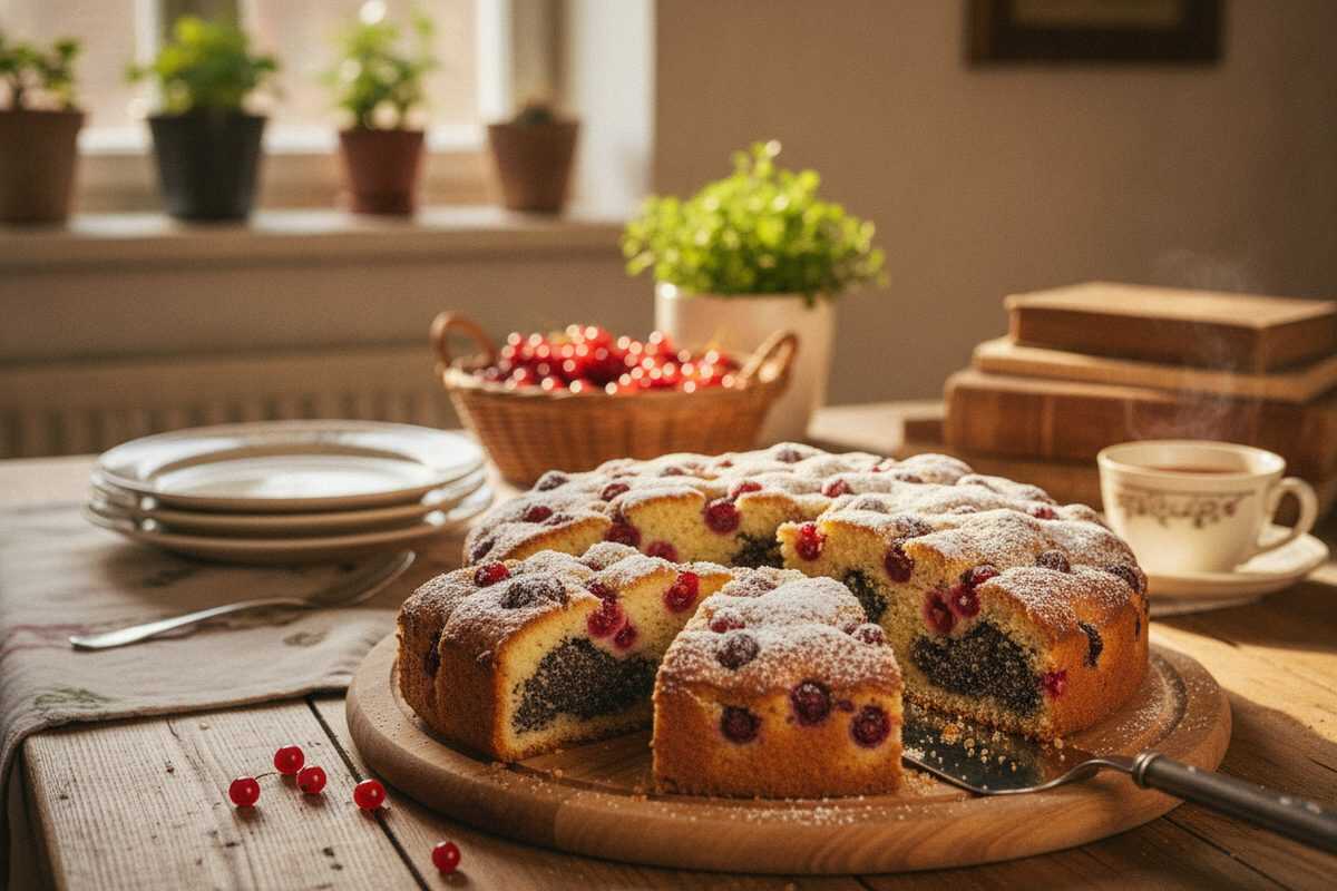 Saftiger Mohn-Johannisbeer-Kuchen – Einfaches Rezept für die ganze Familie