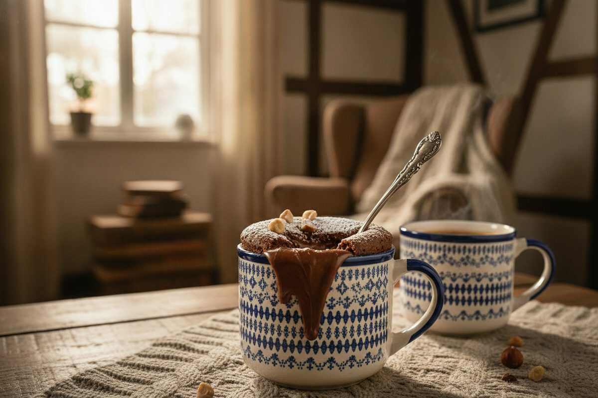 Saftiger Nutella-Tassenkuchen