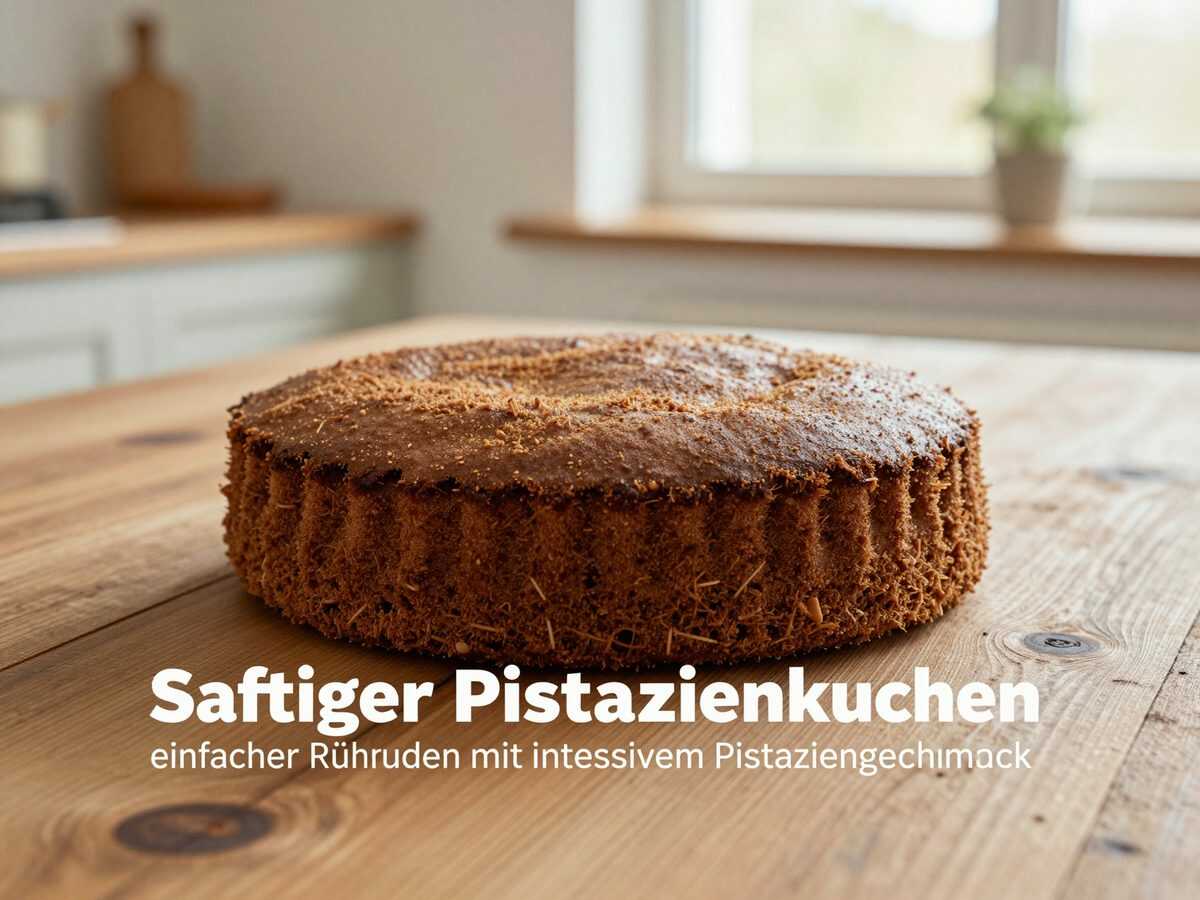 Saftiger Pistazienkuchen – einfacher Rührkuchen mit intensivem Pistaziengeschmack