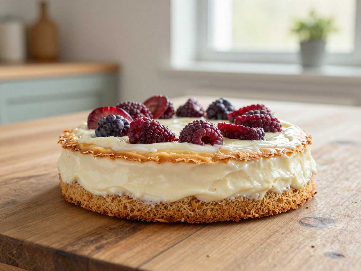 Saftiger Skyr-Früchtekuchen ohne Mehl – leicht, fruchtig und herrlich cremig