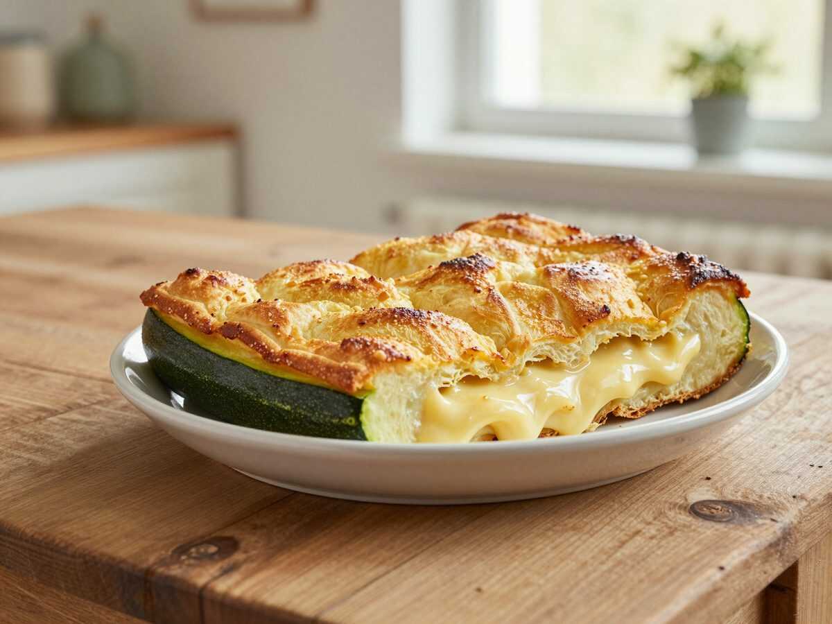 Saftiger Zucchini-Käse-Auflauf – goldbraun überbacken und herrlich cremig
