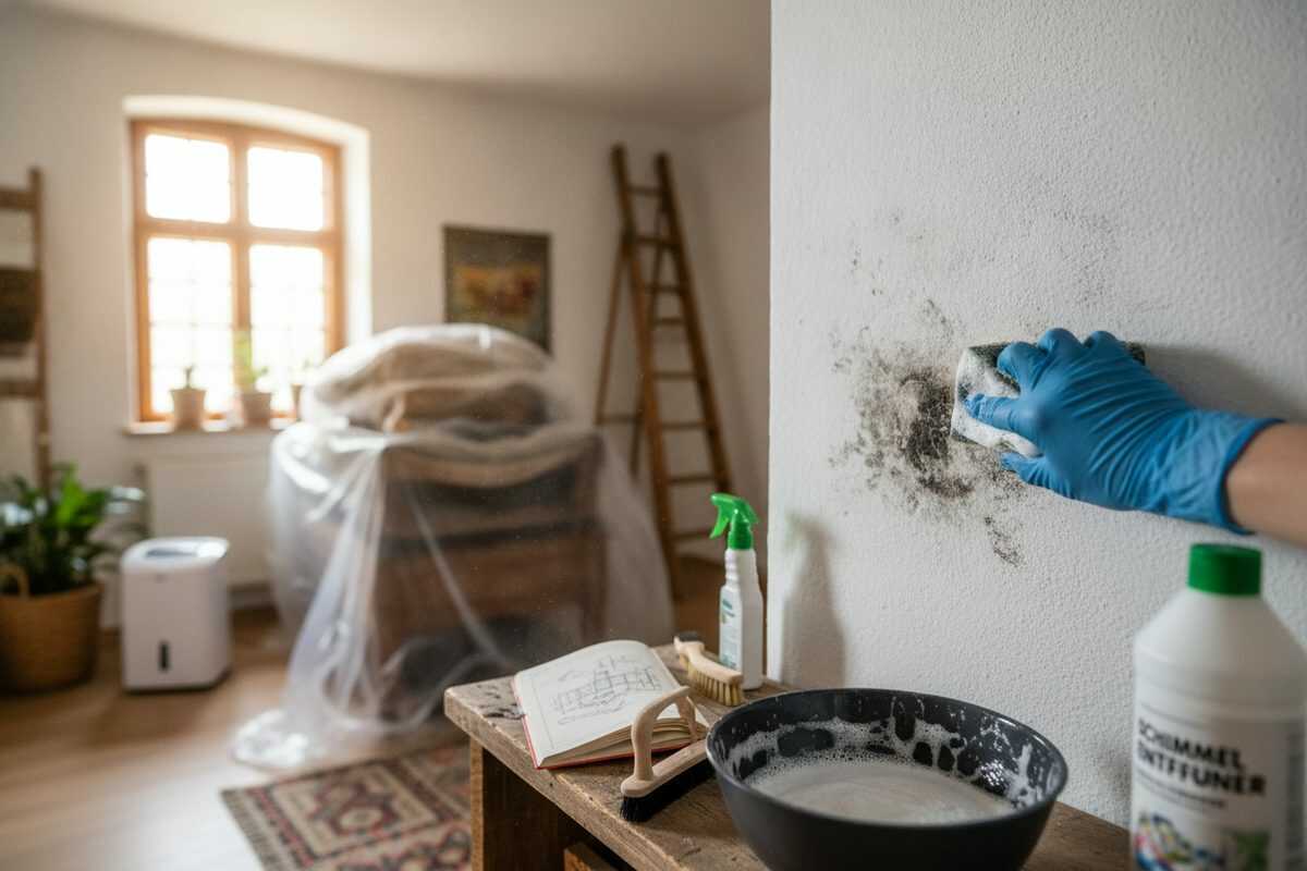 Schimmel von Wänden entfernen: So beseitigen Sie Stockflecken sicher und beugen neuem Befall vor
