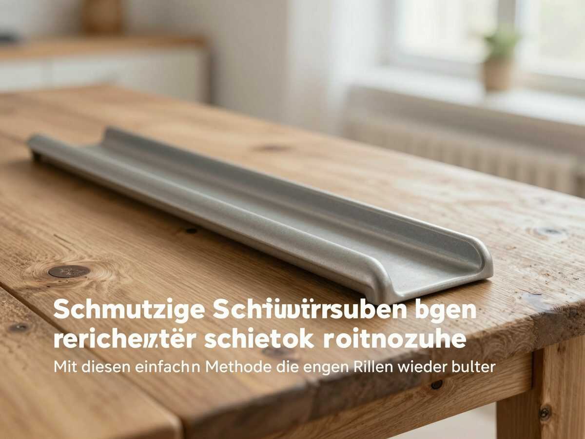 Schmutzige Schiebetürschienen reinigen: Mit dieser einfachen Methode werden die engen Rillen wieder sauber