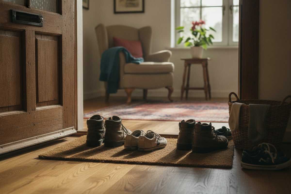Schuhe an der Haustür ausziehen: Eine einfache Gewohnheit für ein saubereres und hygienischeres Zuhause