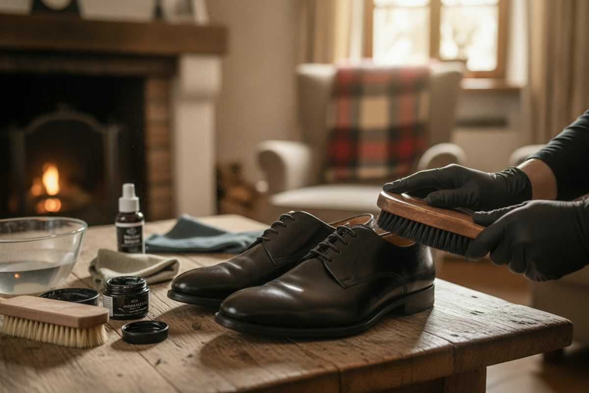 Schwarze Lederschuhe wieder zum Glänzen bringen – So reinigen und pflegen Sie sie richtig
