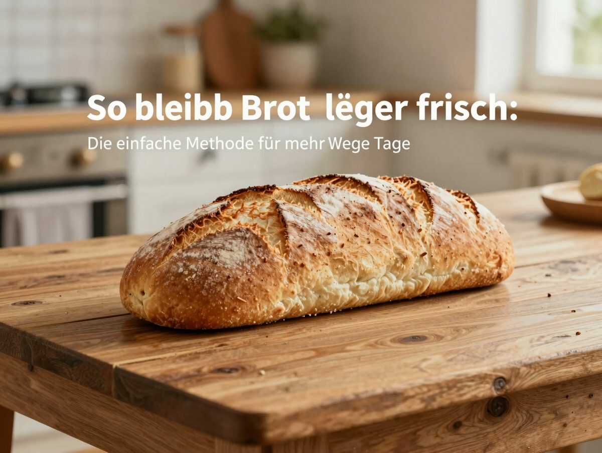 So bleibt Brot länger frisch: Die einfache Methode für mehrere Tage