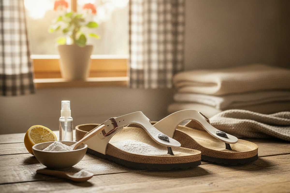 So reinigen Sie das Fußbett Ihrer Sandalen mit Natron – Flecken und Gerüche einfach entfernen