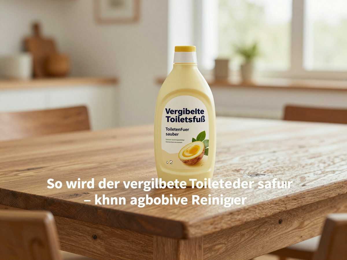 So wird der vergilbte Toilettenfuß wieder sauber – ohne aggressive Reiniger