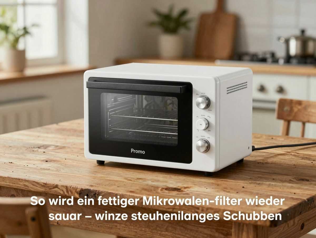 So wird ein fettiger Mikrowellen-Filter wieder sauber – ohne stundenlanges Schrubben