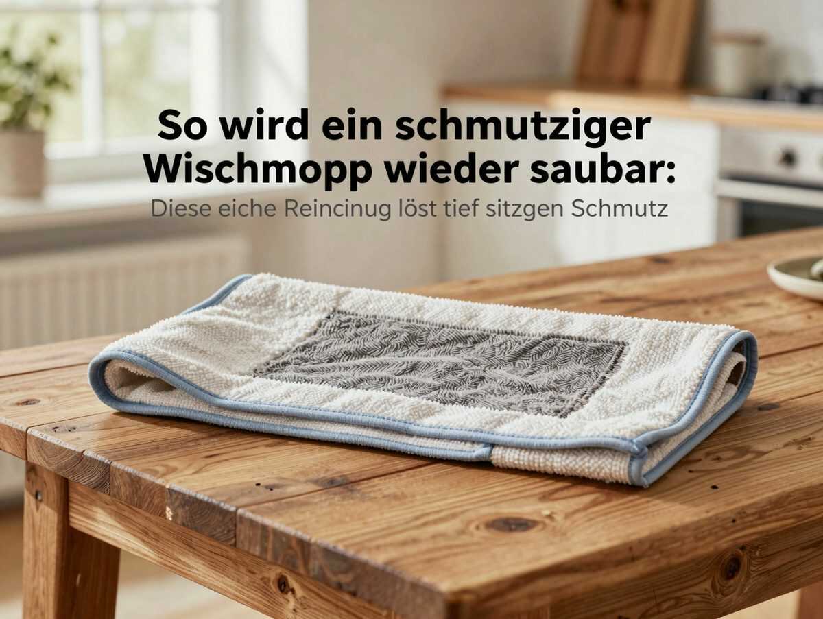 So wird ein schmutziger Wischmopp wieder sauber: Diese einfache Reinigung löst tief sitzenden Schmutz