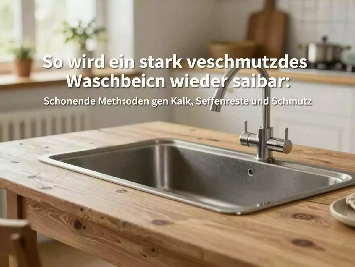 So wird ein stark verschmutztes Waschbecken wieder sauber: Schonende Methoden gegen Kalk, Seifenreste und Schmutz