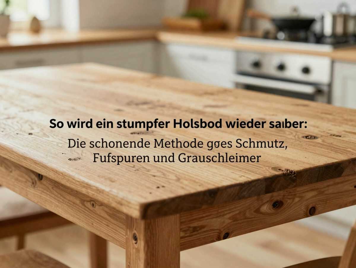 So wird ein stumpfer Holzboden wieder sauber: Die schonende Methode gegen Schmutz, Fußspuren und Grauschleier