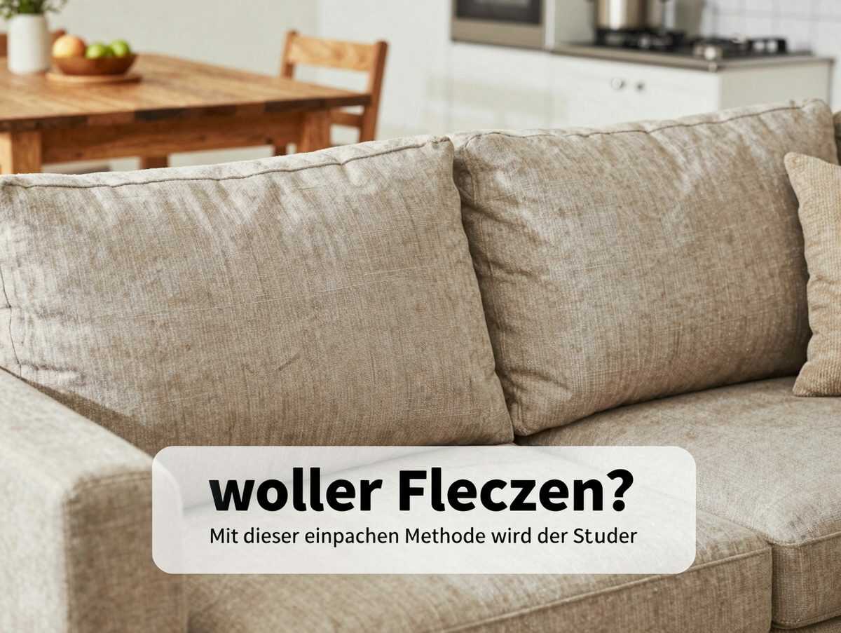 Sofa voller Flecken? Mit dieser einfachen Methode wird der Stoff wieder sauber und frisch