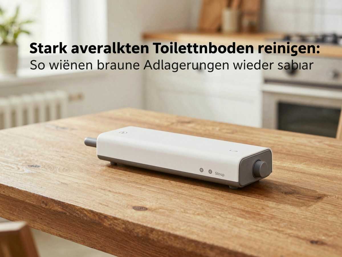 Stark verkalkten Toilettenboden reinigen: So werden braune Ablagerungen wieder sauber