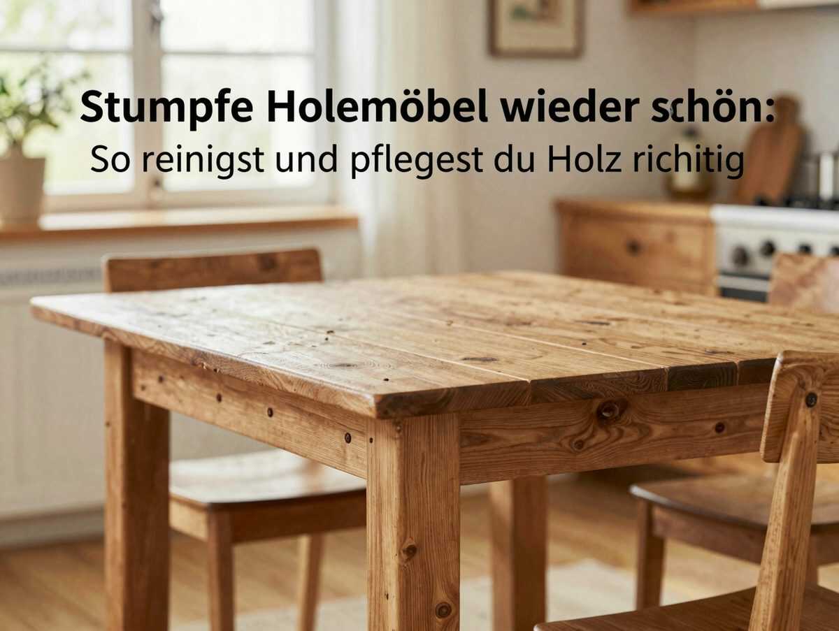 Stumpfe Holzmöbel wieder schön: So reinigst und pflegst du Holz richtig