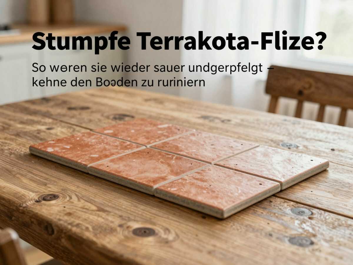 Stumpfe Terrakotta-Fliesen? So werden sie wieder sauber und gepflegt – ohne den Boden zu ruinieren