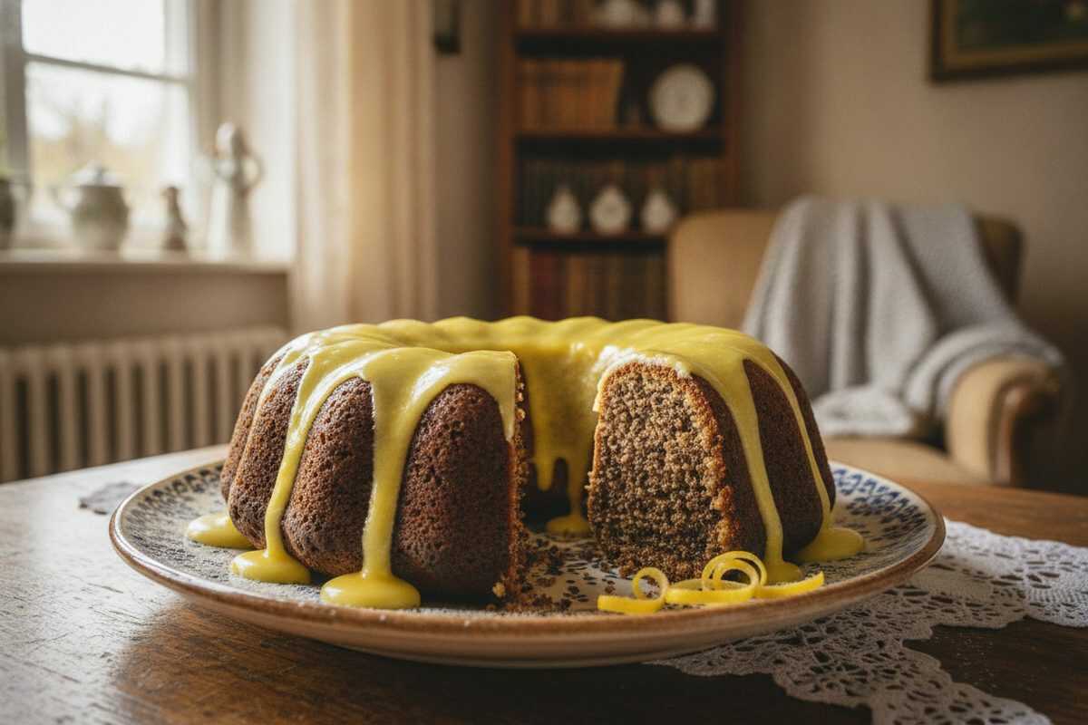 Super leckerer Mohnkuchen mit Zitronenglasur