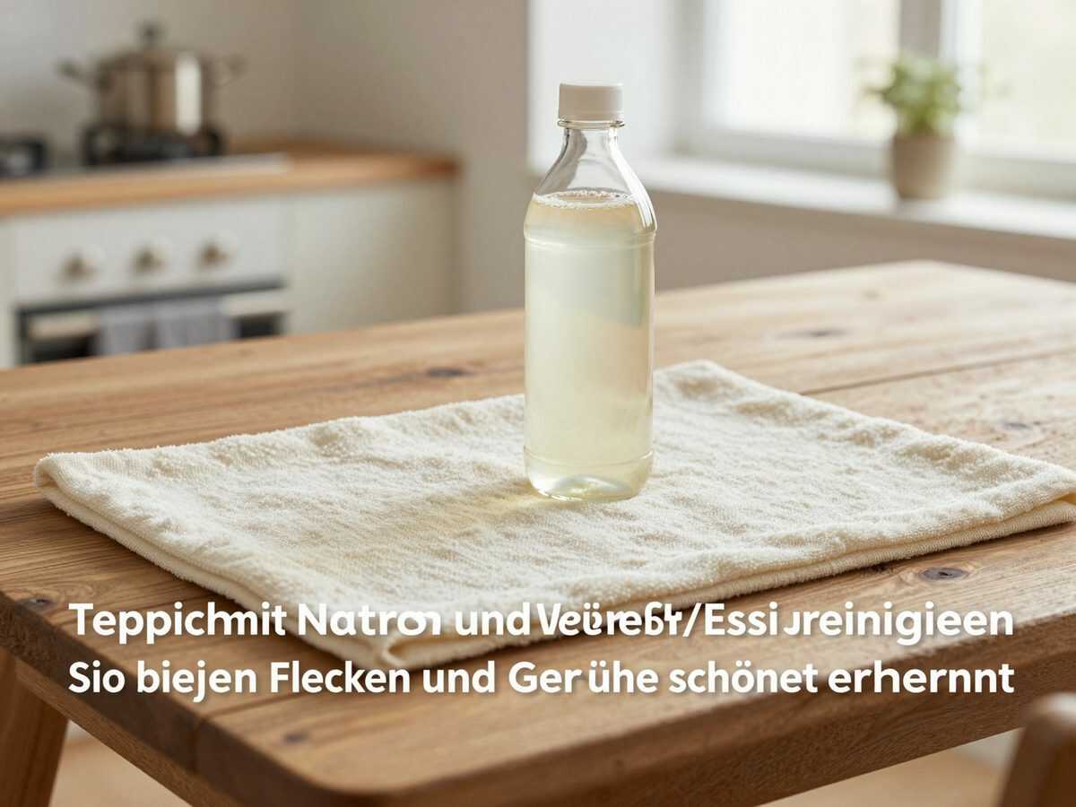 Teppich mit Natron und weißem Essig reinigen: So werden Flecken und Gerüche schonend entfernt