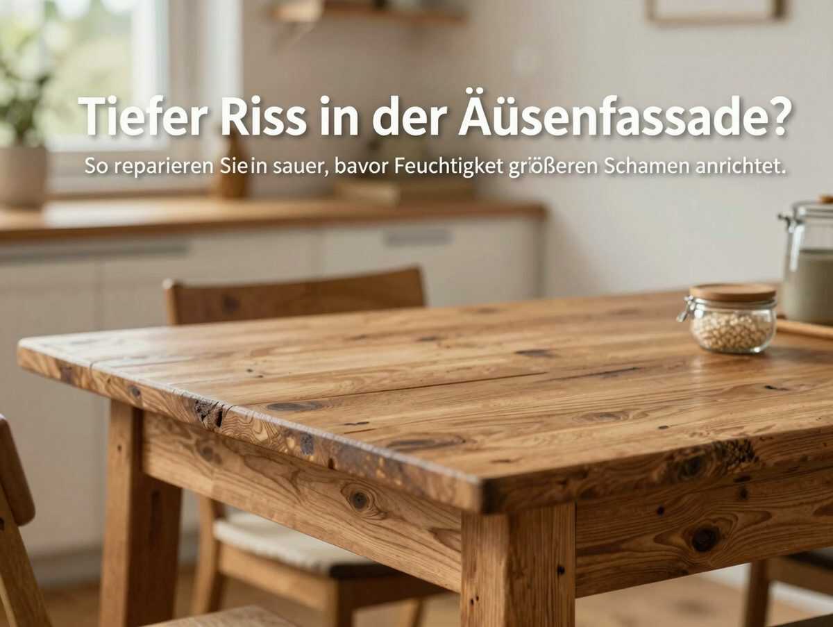 Tiefer Riss in der Außenfassade? So reparieren Sie ihn sauber, bevor Feuchtigkeit größeren Schaden anrichtet