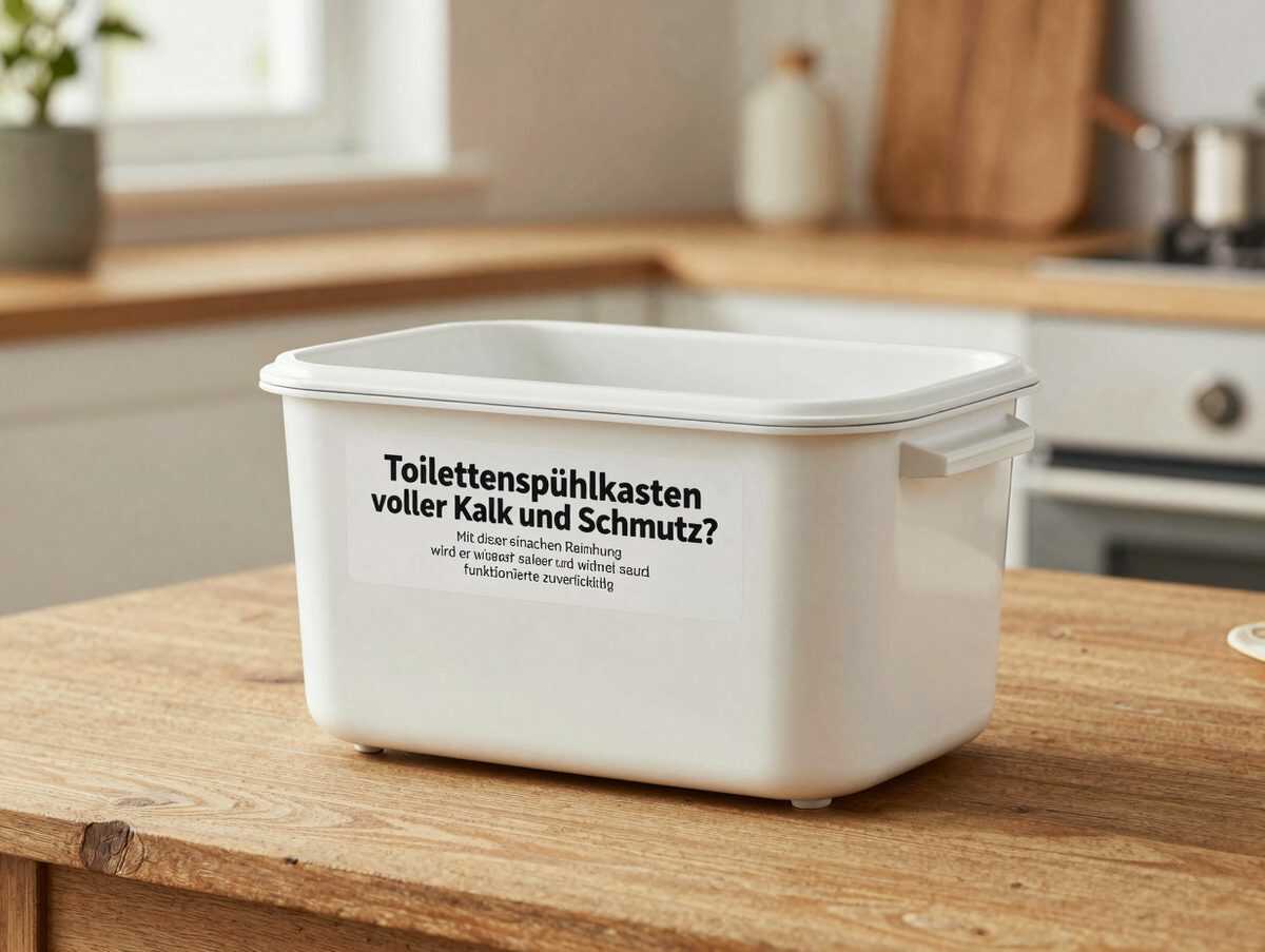 Toilettenspülkasten voller Kalk und Schmutz? Mit dieser einfachen Reinigung wird er wieder sauber und funktioniert zuverlässig