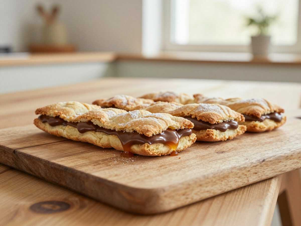 Twix-Karamell-Schnitten wie vom Konditor – knuspriger Keksboden, weiches Karamell und Schokolade