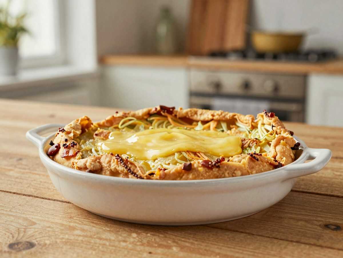 Überbackener Kartoffel-Hackfleisch-Auflauf mit Käse