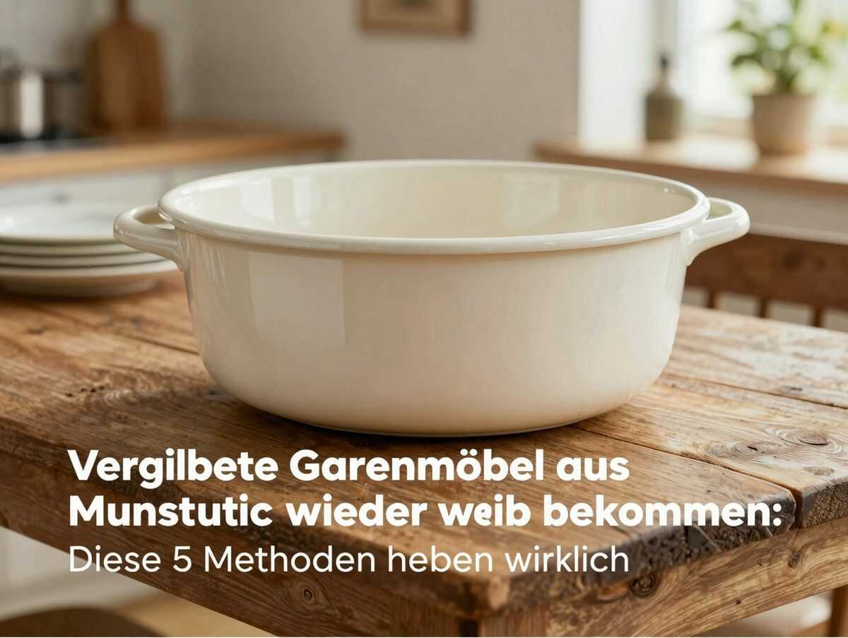Vergilbte Gartenmöbel aus Kunststoff wieder weiß bekommen: Diese 5 Methoden helfen wirklich