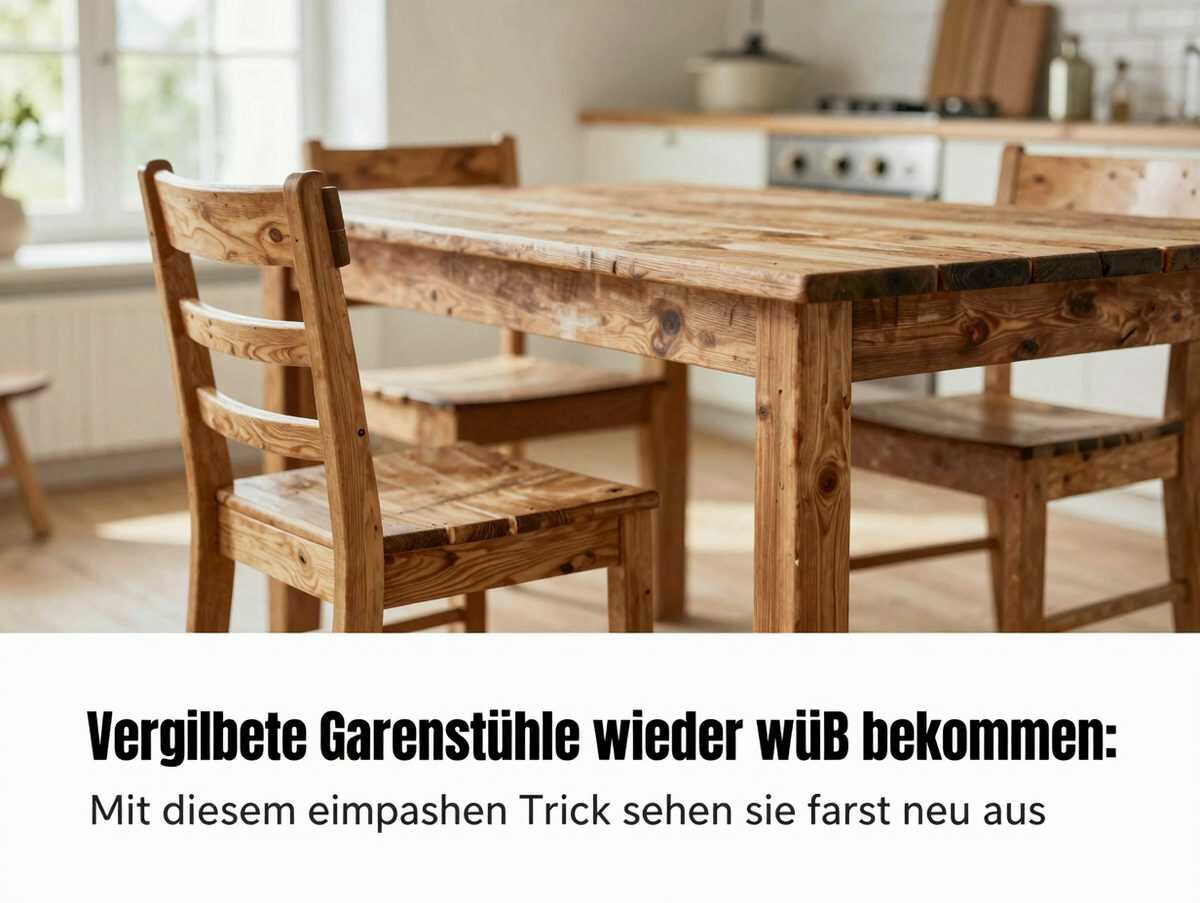 Vergilbte Gartenstühle wieder weiß bekommen: Mit diesem einfachen Trick sehen sie fast wie neu aus