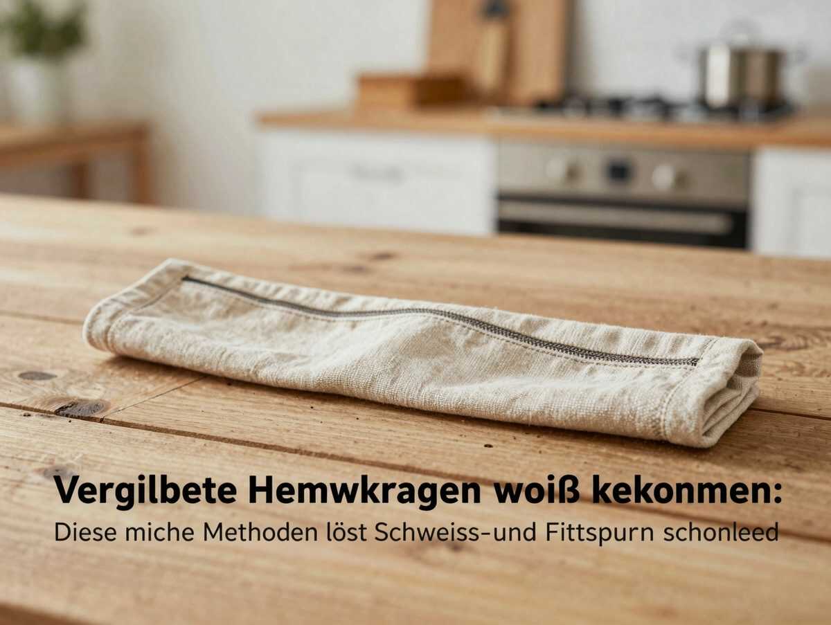 Vergilbte Hemdkragen wieder weiß bekommen: Diese einfache Methode löst Schweiß- und Fettspuren schonend
