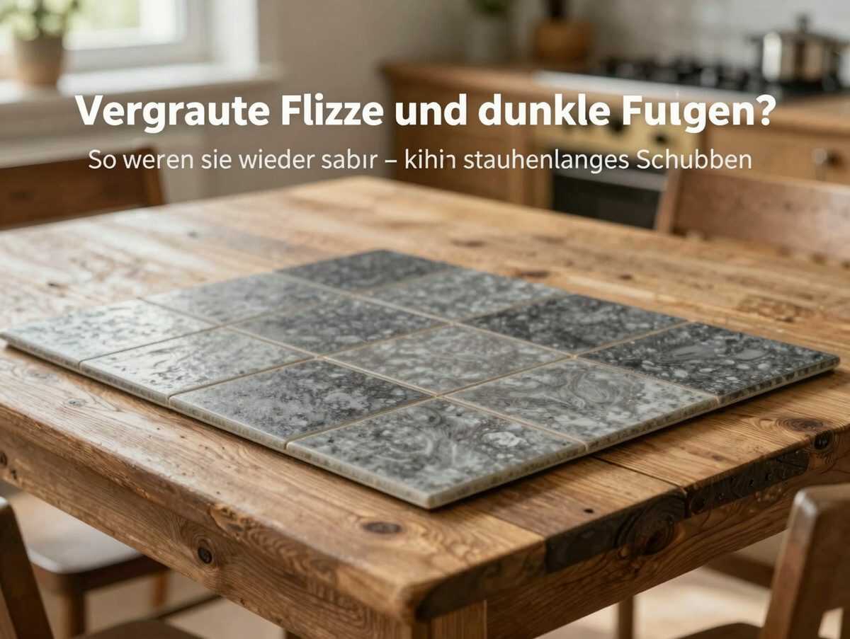 Vergraute Fliesen und dunkle Fugen? So werden sie wieder sauber – ohne stundenlanges Schrubben