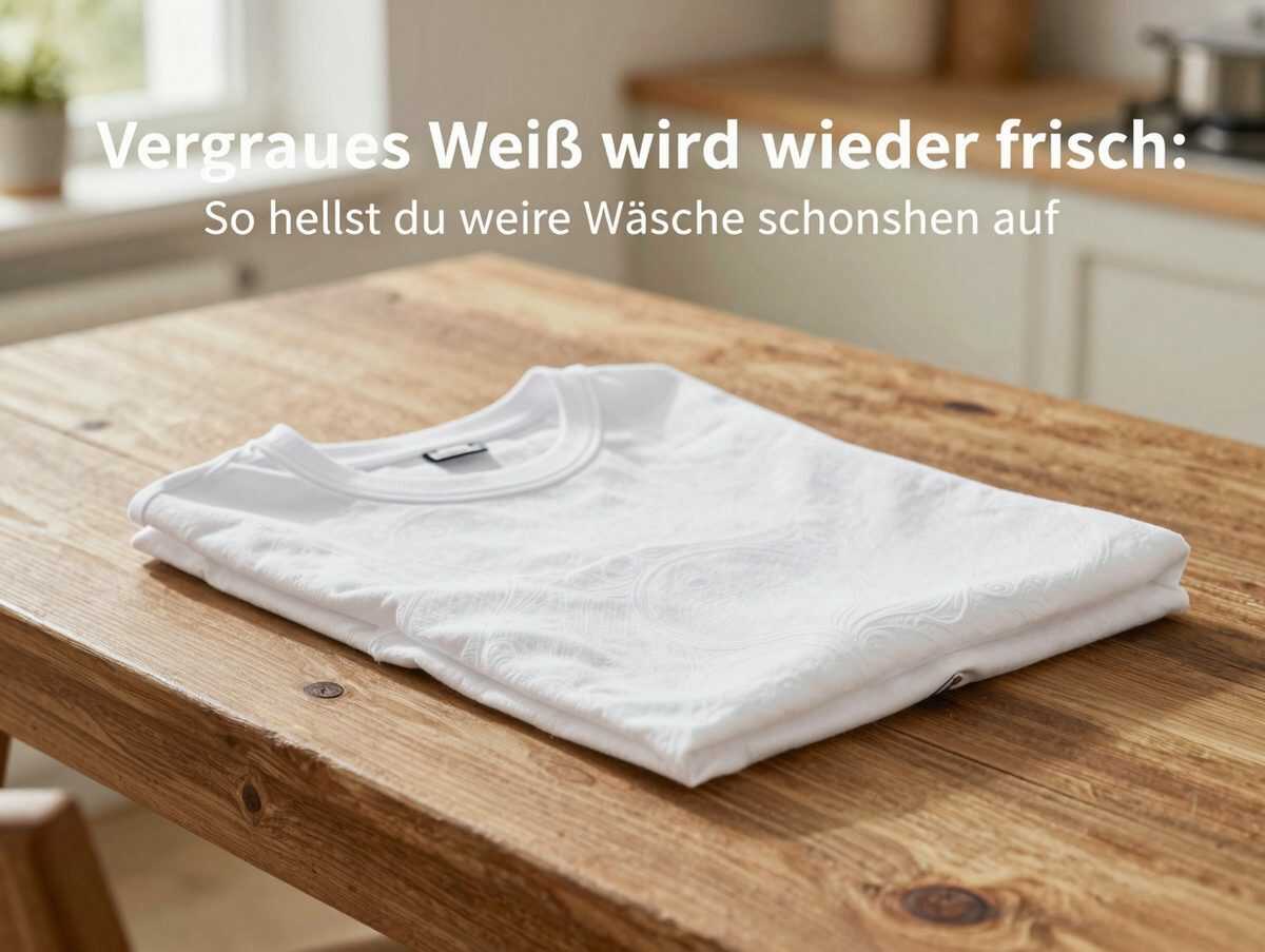 Vergrautes Weiß wird wieder frisch: So hellst du weiße Wäsche schonend auf