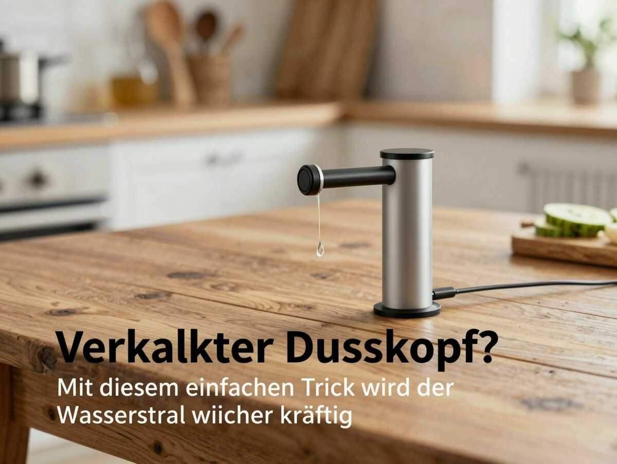 Verkalkter Duschkopf? Mit diesem einfachen Trick wird der Wasserstrahl wieder kräftig