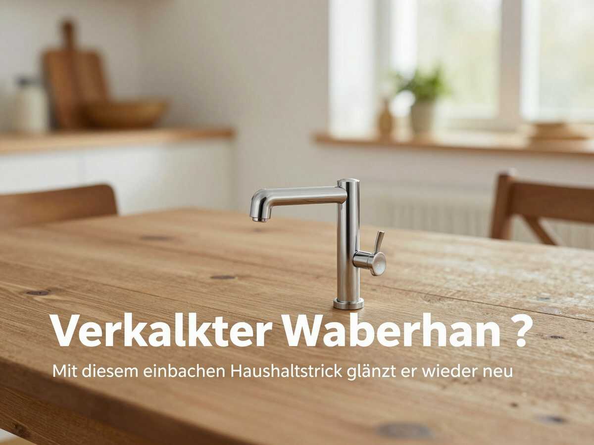 Verkalkter Wasserhahn? Mit diesem einfachen Haushaltstrick glänzt er wieder wie neu