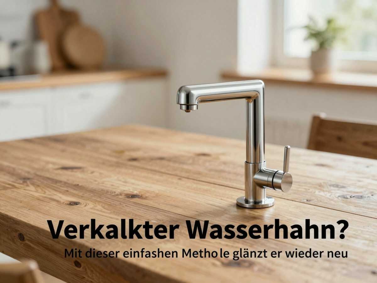 Verkalkter Wasserhahn? Mit dieser einfachen Methode glänzt er wieder wie neu