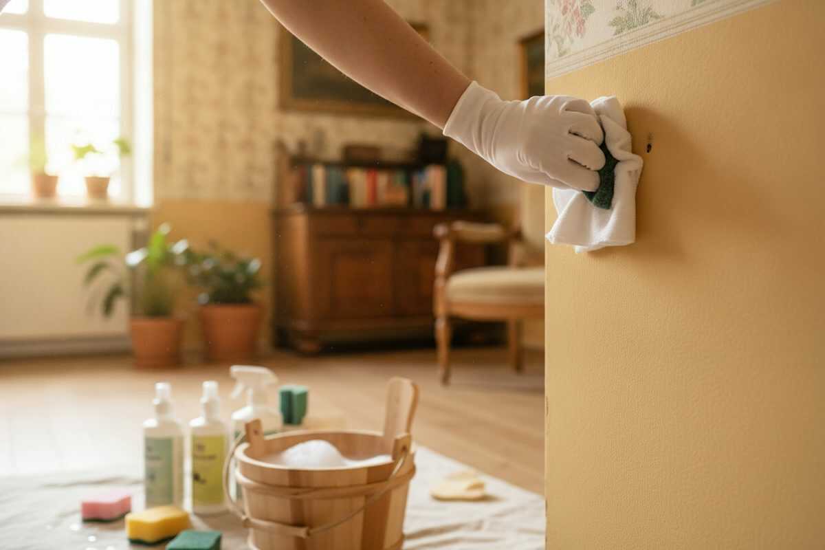 Wände richtig reinigen – Flecken und Schmutz entfernen, ohne die Farbe zu beschädigen